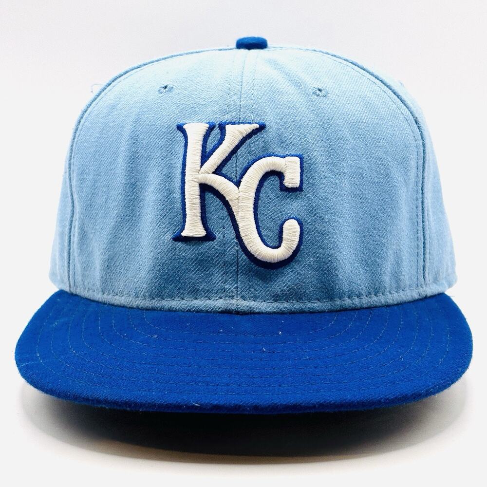 Kansas City Royals KC 7 3/4 Baby Blue New Era 59Fifty Hat Powder Blue USA